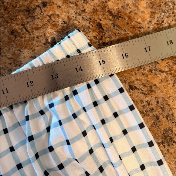 NWOT Unbranded Women’s XL Loose Fit Elastic Waist Bottoms White Black Blue - Picture 7 of 11